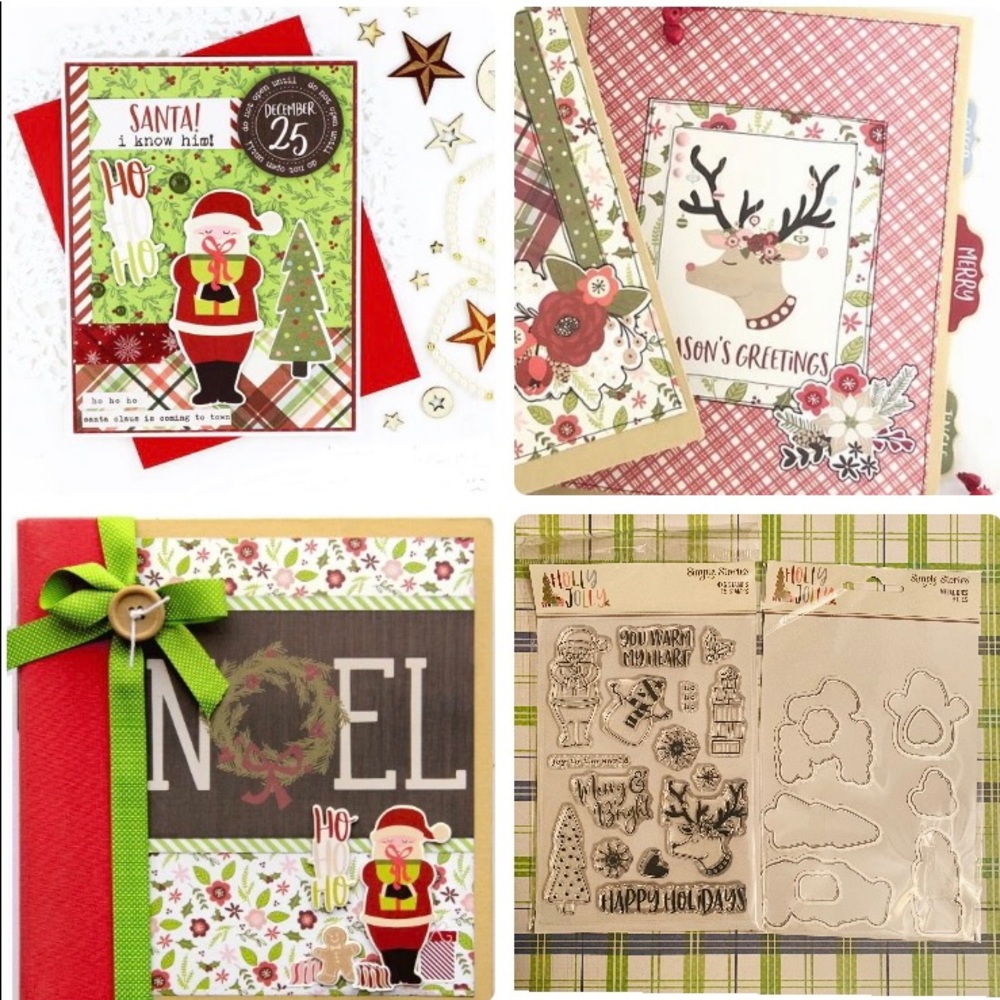 Holly Jolly 24pc Stamps & Dies Set